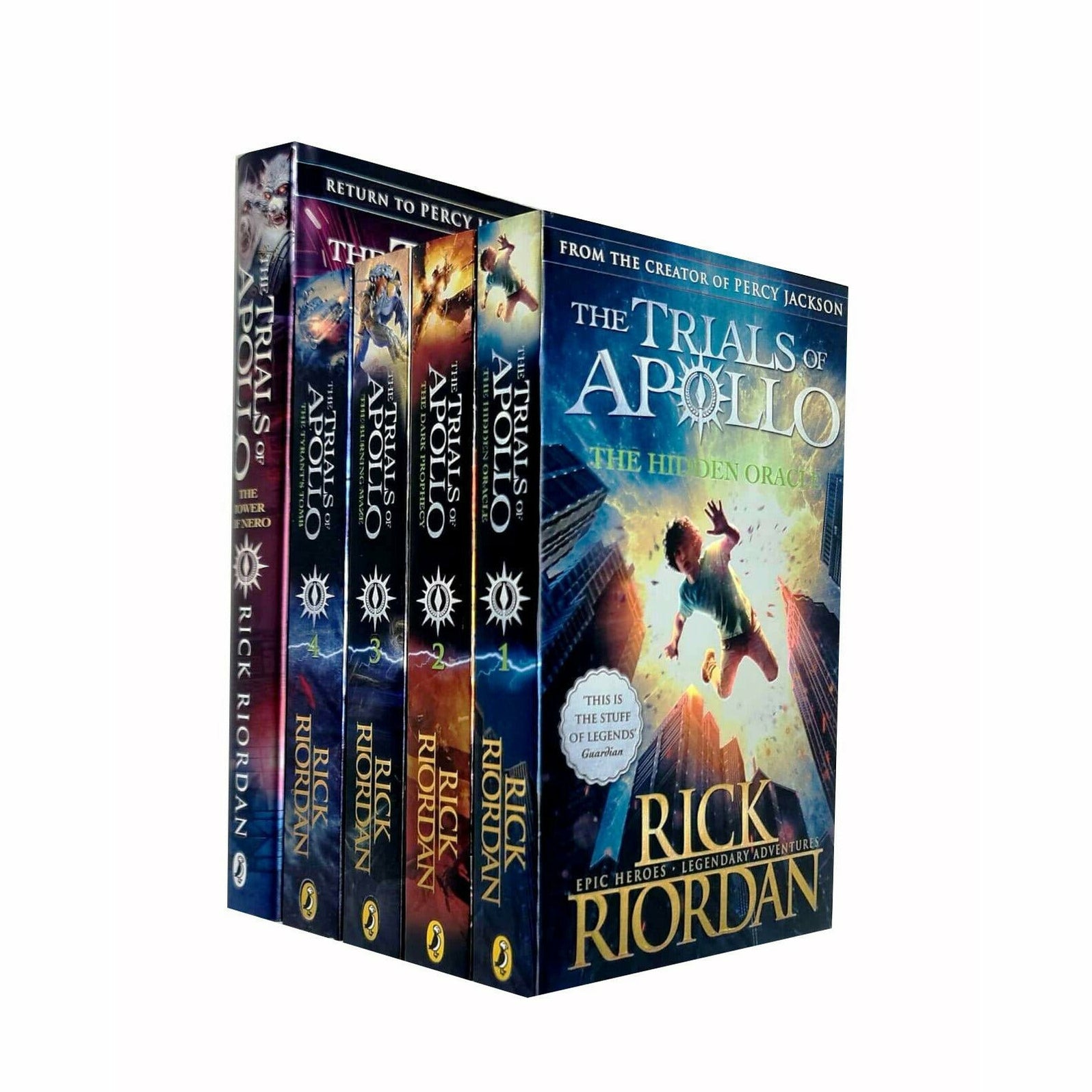 Trials Of Apollo Series Rick Riordan Collection 5 Books Set The Book Bundle 