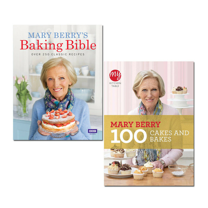 Mary Berry's 2 Books Collection Baking Bible, My Kitchen Table 100 ...