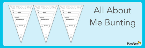 All About Me Bunting Preview