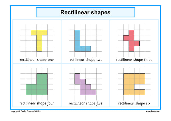 Rectilinear shapes poster