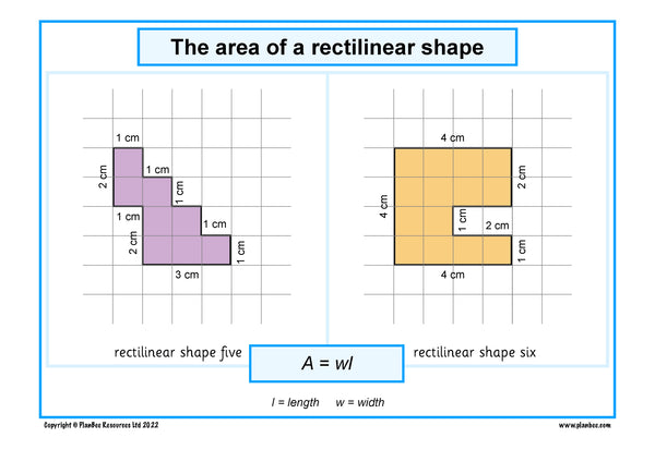 Finding the area of rectilinear shapes