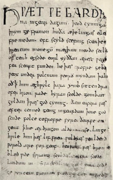 The original Beowulf manuscript