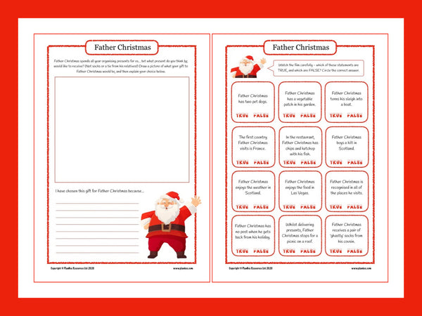 Father Christmas Activity Sheet