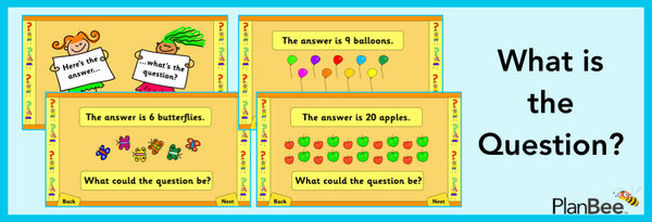Free what is the question maths tasks by PlanBee