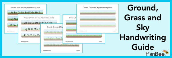 Ground Grass and Sky Handwriting Posters