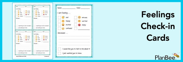 Feelings Check In Cards