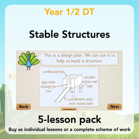 Stable Structures KS1 DT Lesson Pack