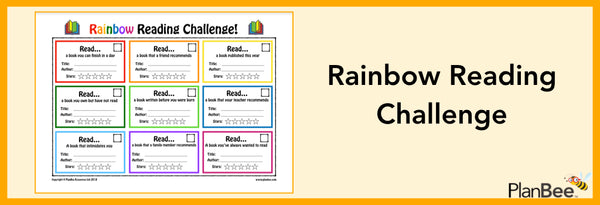 PlanBee Rainbow Reading Challenge