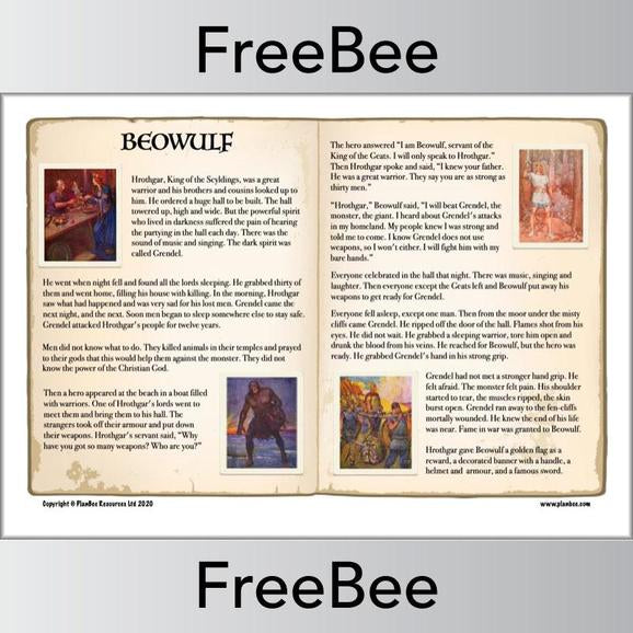 FREE Beowulf Story Freebee