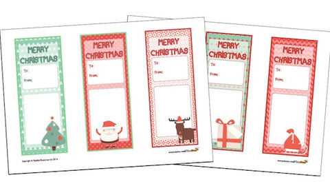 Free printable Christmas bookmarks