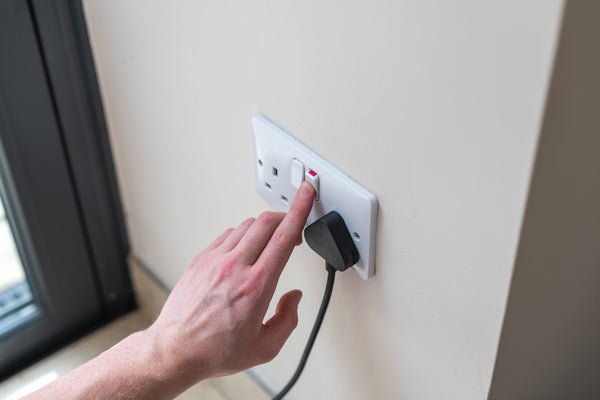 Lead by example by turning off light switches and plug sockets