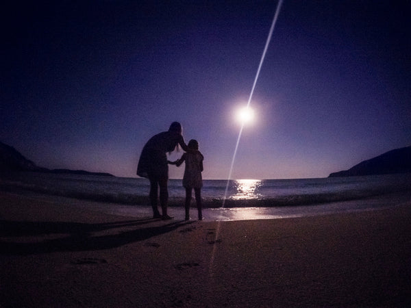 Look at the phases of the moon with your child