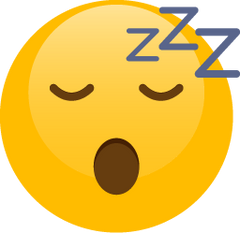 snoozing emoticon