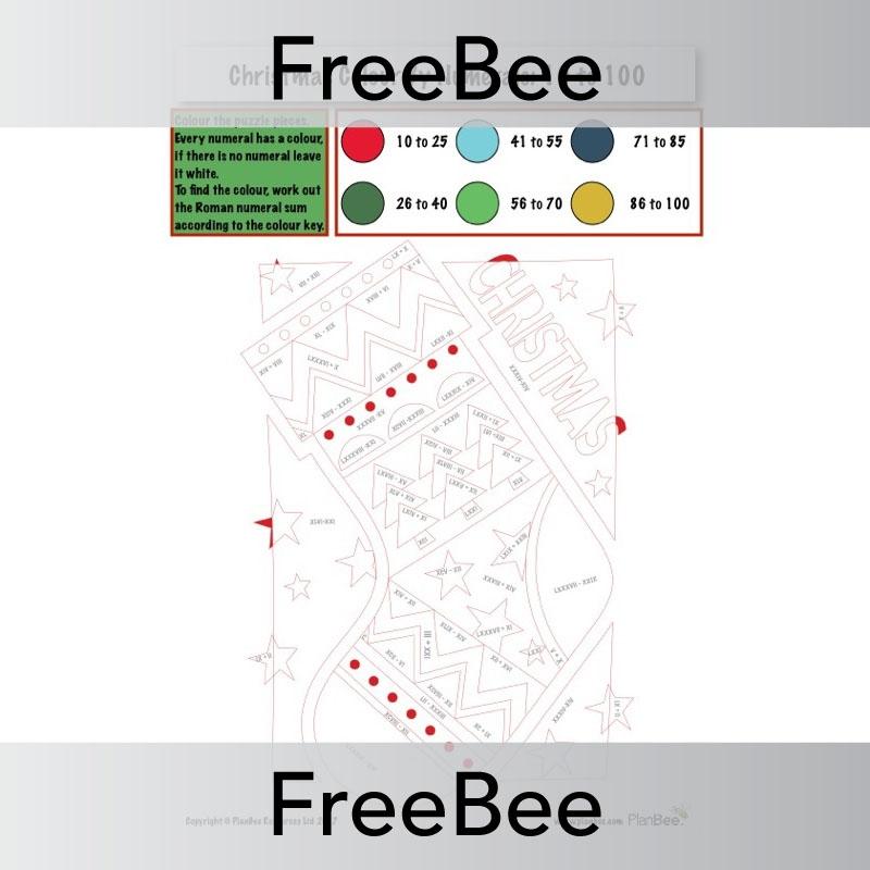 Christmas Colour by Numerals | Addition and Subtraction 10-100