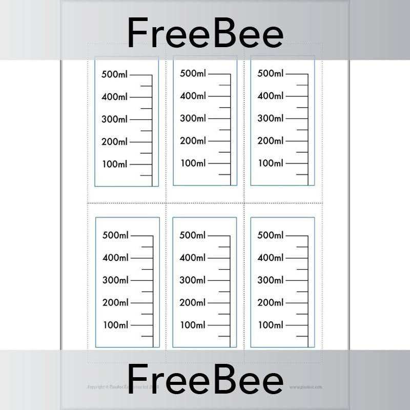 Measuring Cylinders Template