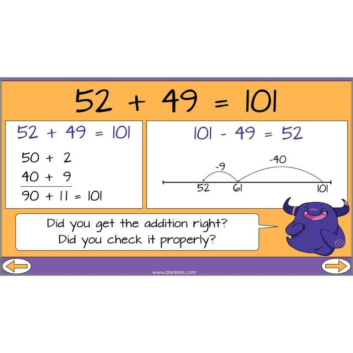 Addition Using Partitioning Worksheets