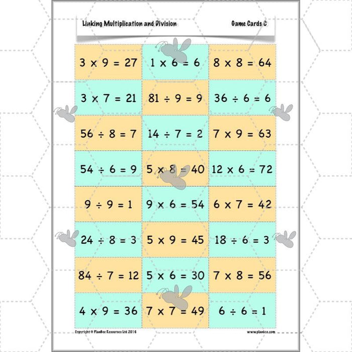  Linking Multiplication and Division Year 3 Primary Maths Lessons