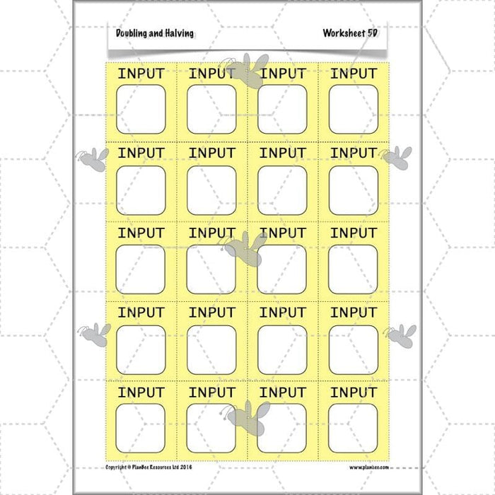 doubling and halving year 3 maths lesson plan packs ks2 planbee