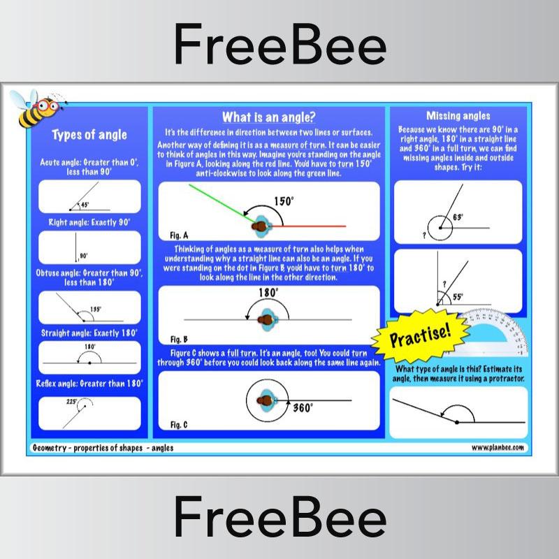 Maths Angles Poster