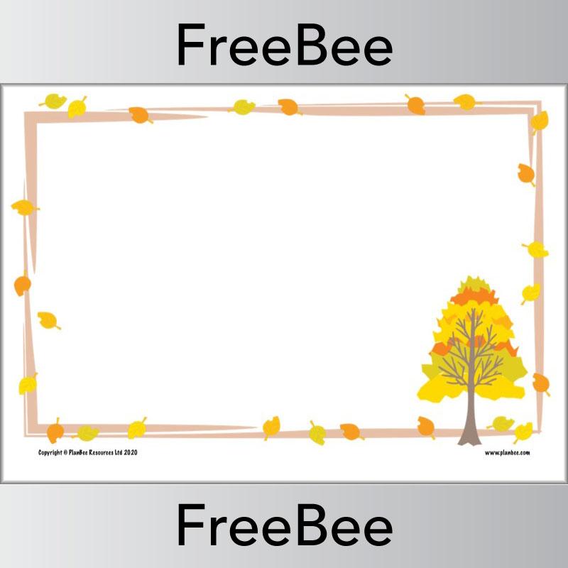 Autumn Writing Frames