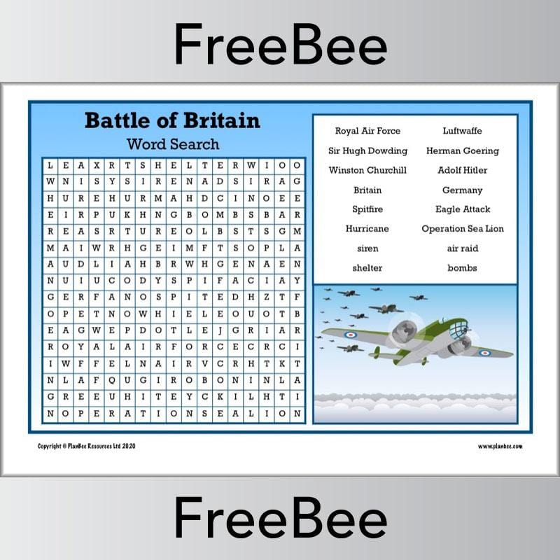 Battle of Britain Word Search