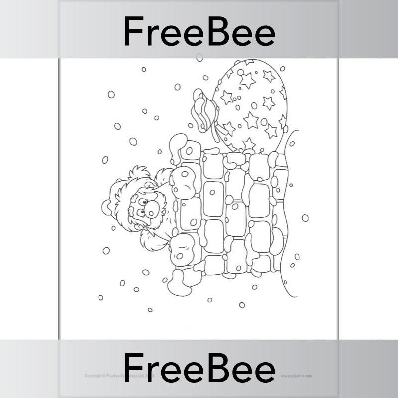 free christmas colouring pages  planbee