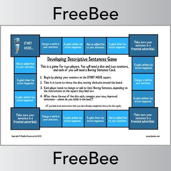 Developing Descriptive Writing KS2 Game