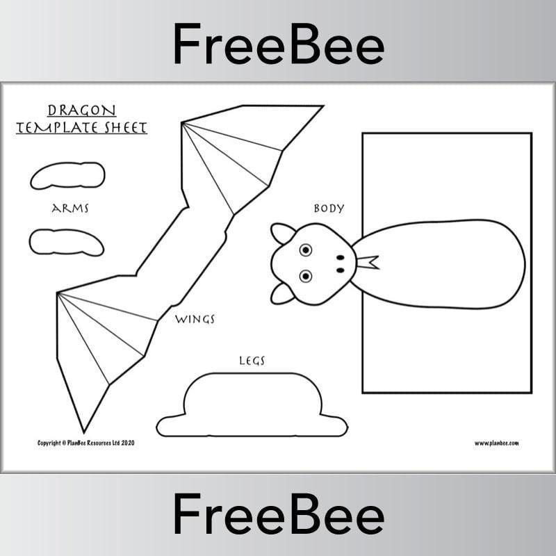 Dragon Template and Instructions Sheet