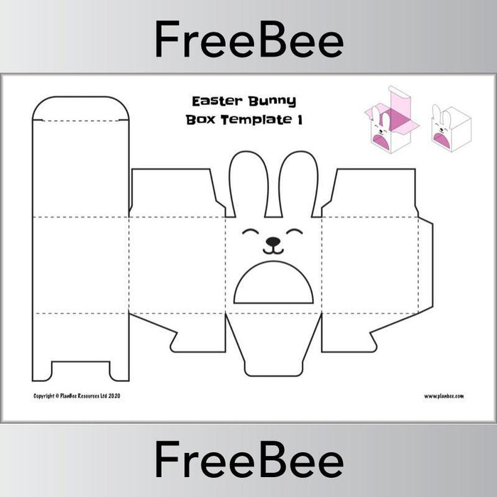 Easter Boxes Template | Free PlanBee Resource