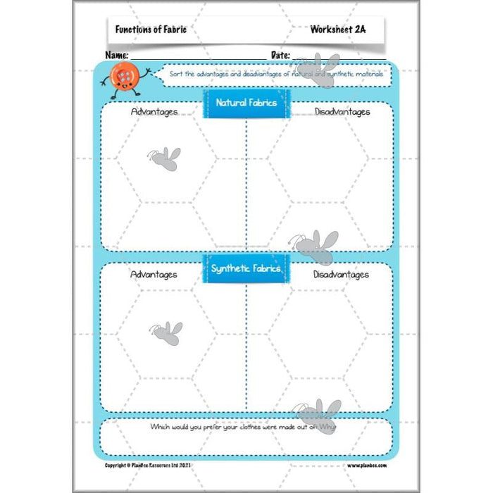 functions of fabric ks2 textiles project planbee dt