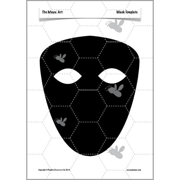 mayan mask template