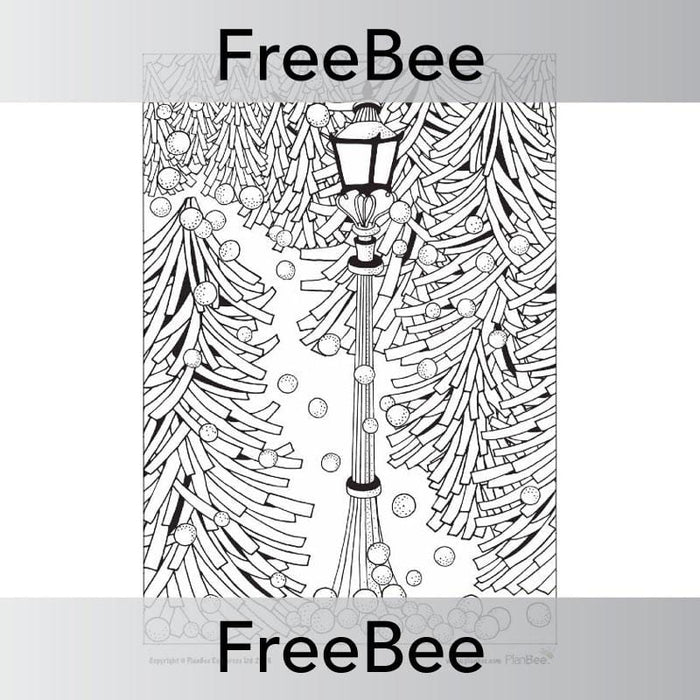 FREE Winter Mindfulness Colouring Sheets by PlanBee