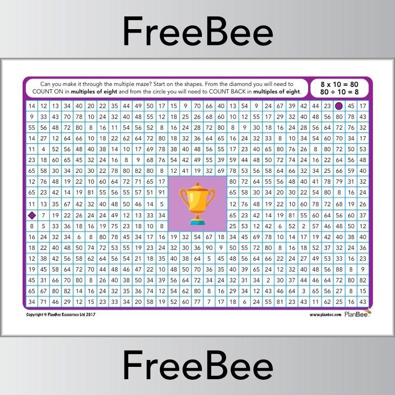 Multiple Mazes 8x table