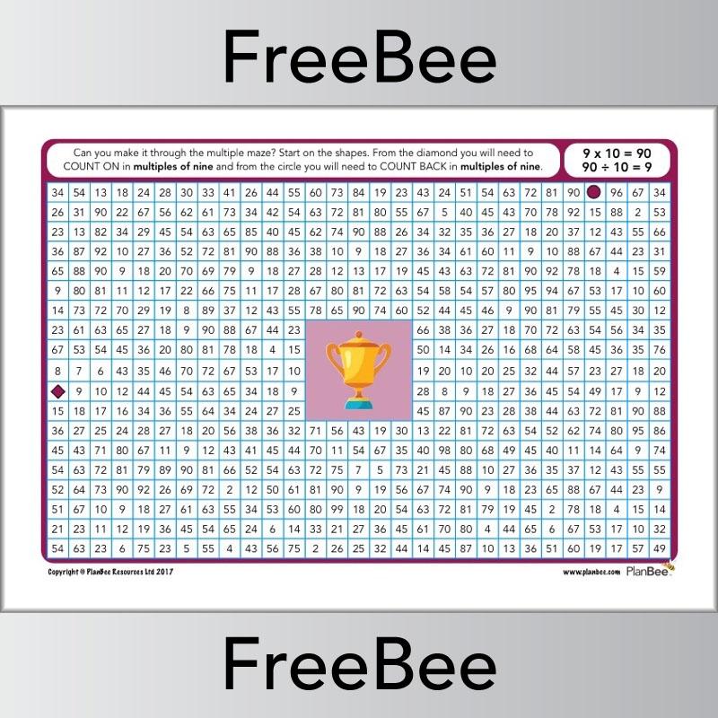 Multiple Mazes 9x table