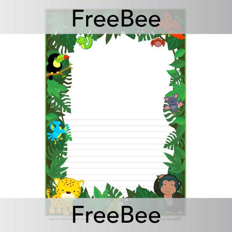 Rainforest Writing Frame