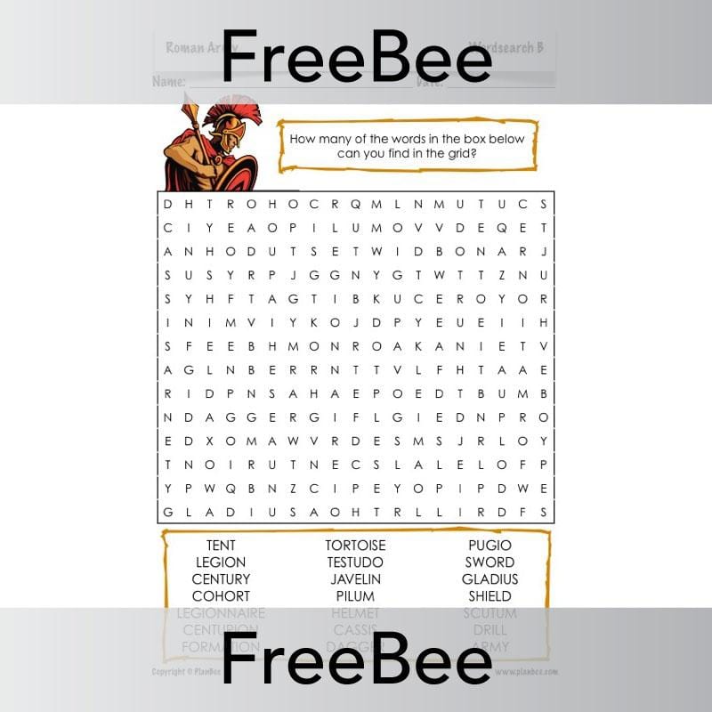 Roman Army Word Search