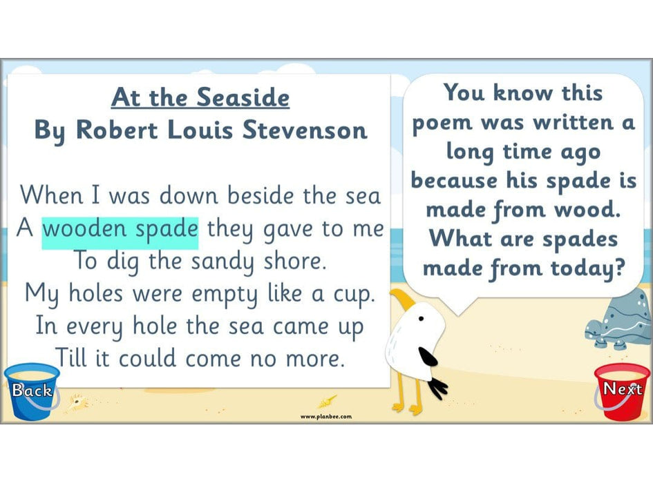 Seaside Poetry KS1 | Year 1/2 English Lessons | PlanBee