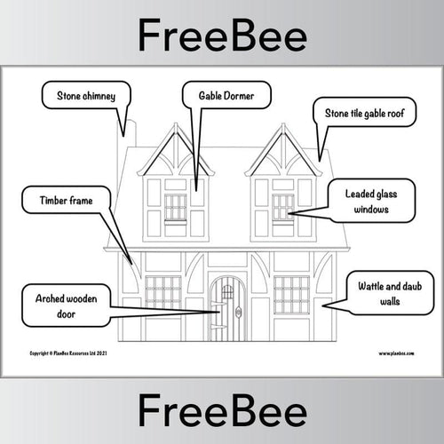 paper tudor house template