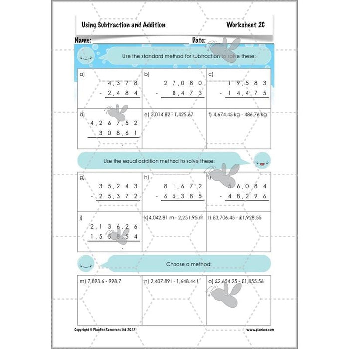 using-subtraction-addition-year-6-maths-planning-and-resources