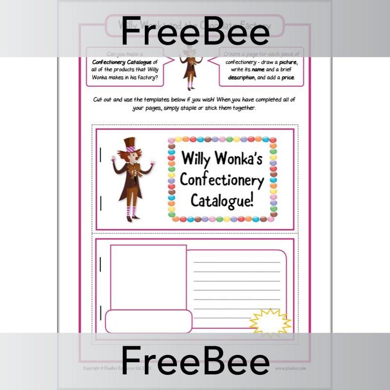 Willy Wonka and the Chocolate Factory Activity Sheets