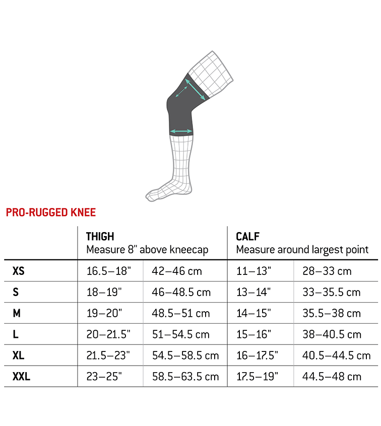 G-Form Pro Rugged Size Guide