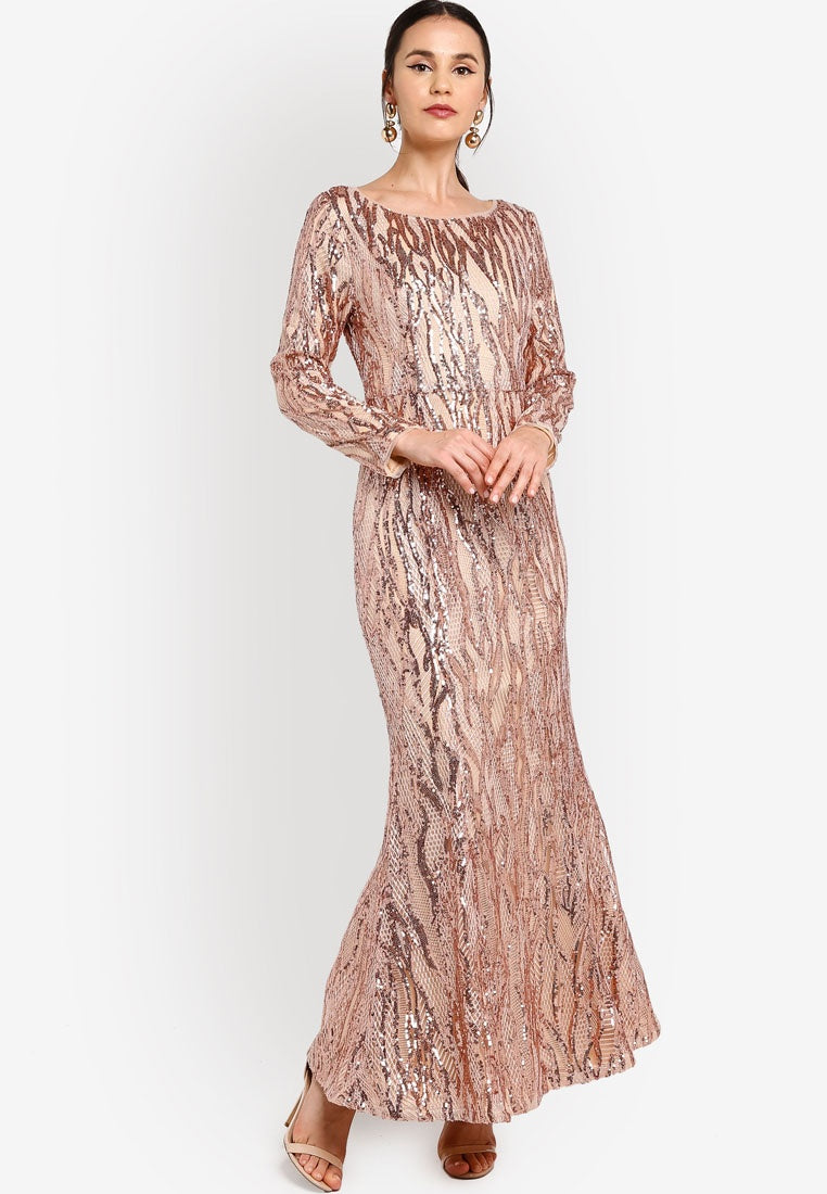 zalia sequin dress