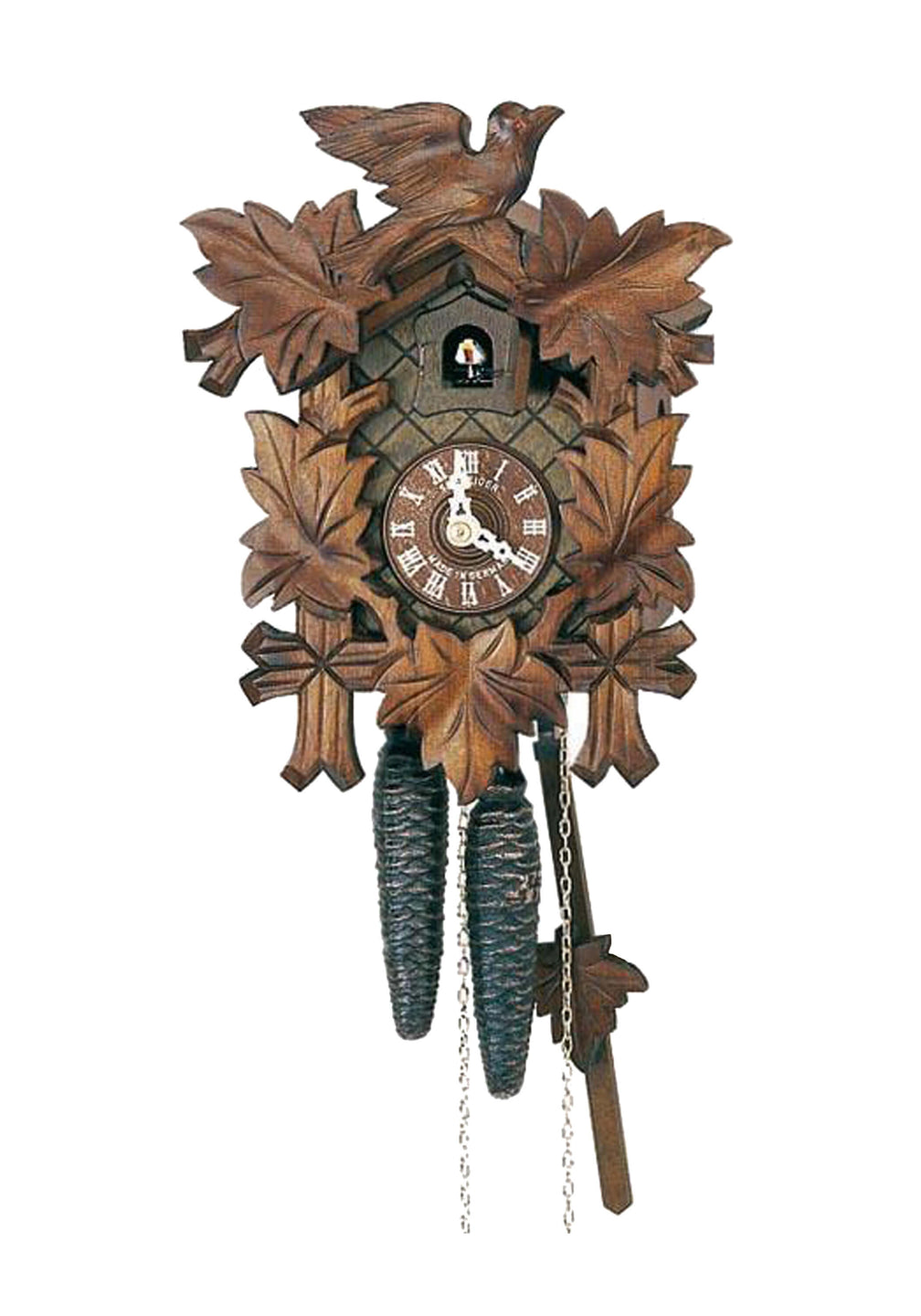 Cuckoo Clock - 1-Day Traditional with 5 Leaves - Schneider – Fehrenbach ...