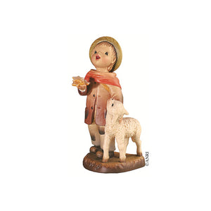 値段が激安 lying アンリ人形 Shepherd with nativity lambs 置物