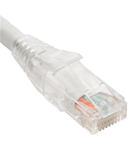ICC Patch Cord CAT6 CLEAR BOOT 1' WHITE