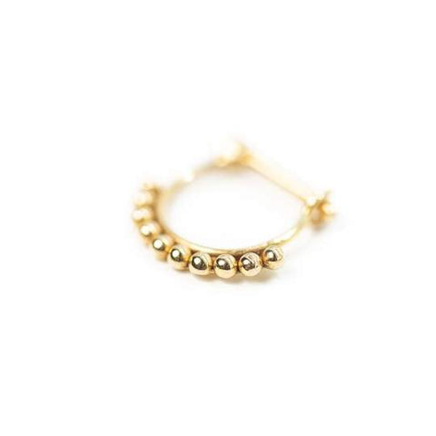 Quetzalli | 18K Beaded Septum Clicker