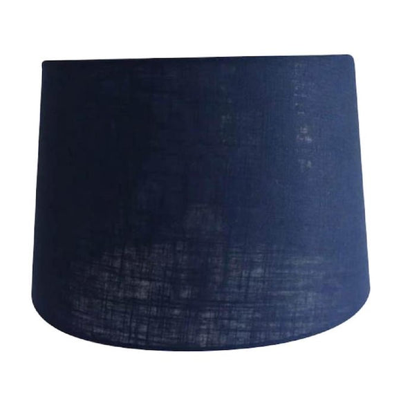 allen + roth 10-in x 15-in Navy Fabric Drum Lamp Shade