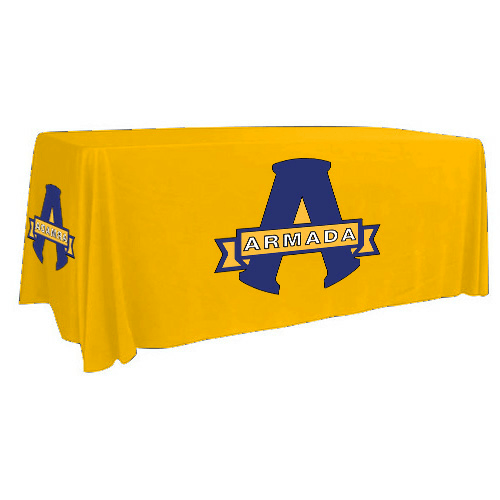 Custom 8ft Tablecloth (4-Sided Print)