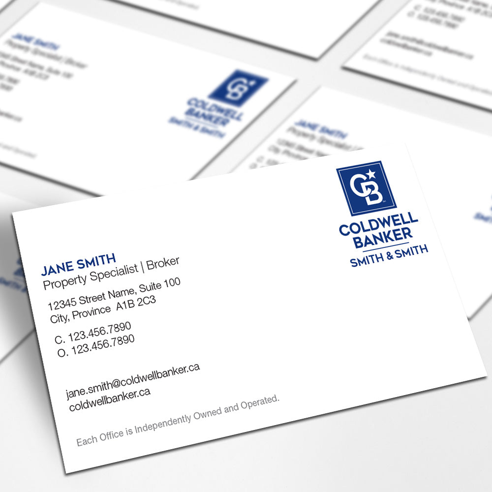 CB-BC-20c Coldwell Banker Business Cards – Colour Tech Marketing Inc. In Coldwell Banker Business Card Template