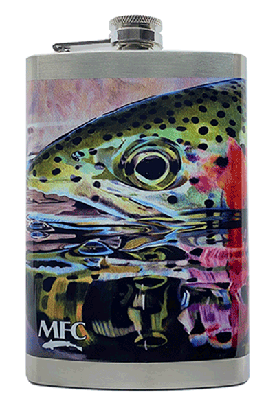 Montana Fly Company - Signature Sticker - Brown and Dungeon (5in x 3.5in)